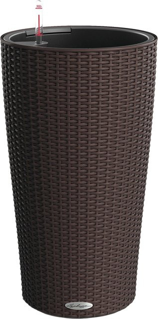 Lechuza Pflanzsäule Cilindro Cottage Mokka mit Erdbewässerungssystem, Farbe: Braun, Durchmesser: 32 cm - Bild 1