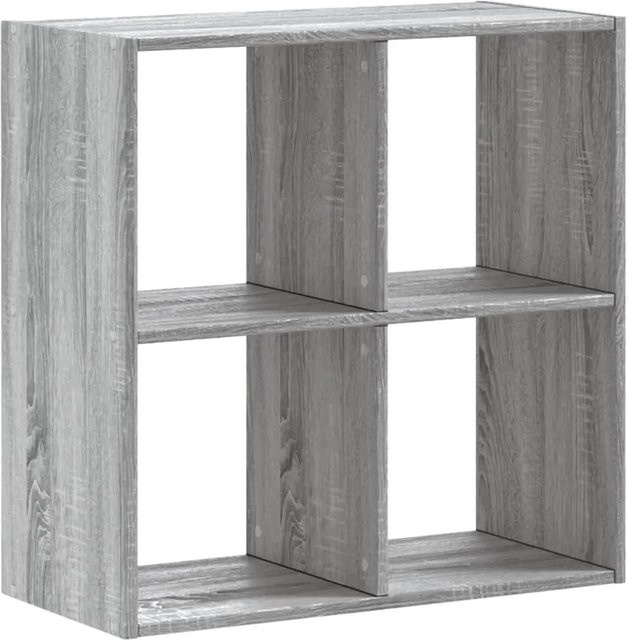 vidaXL Bücherregal Grau Sonoma, B/H/T: 68,5 x 68,5 x 32 cm - Bild 1