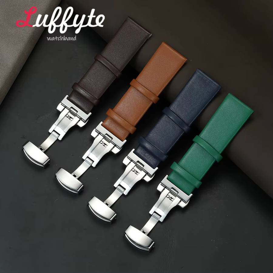 luffyte Uhrenarmband PU-Leder, Schmetterlingsverschluss, Damen - Bild 1