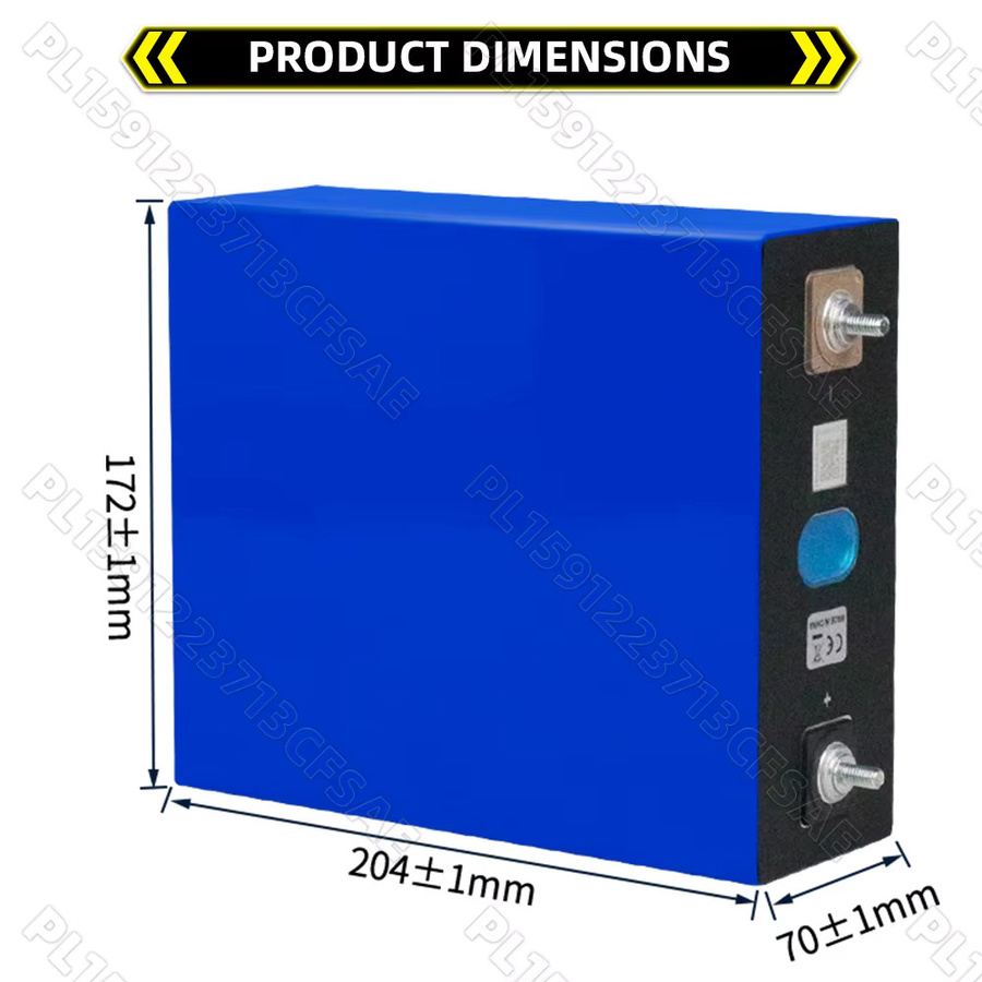 Sicksun LiFePO4 Akku 320Ah 3.2V A-Grade prismatische LFP-Zelle in Blau für DIY 12V 24V 48V Anwendungen - Bild 3