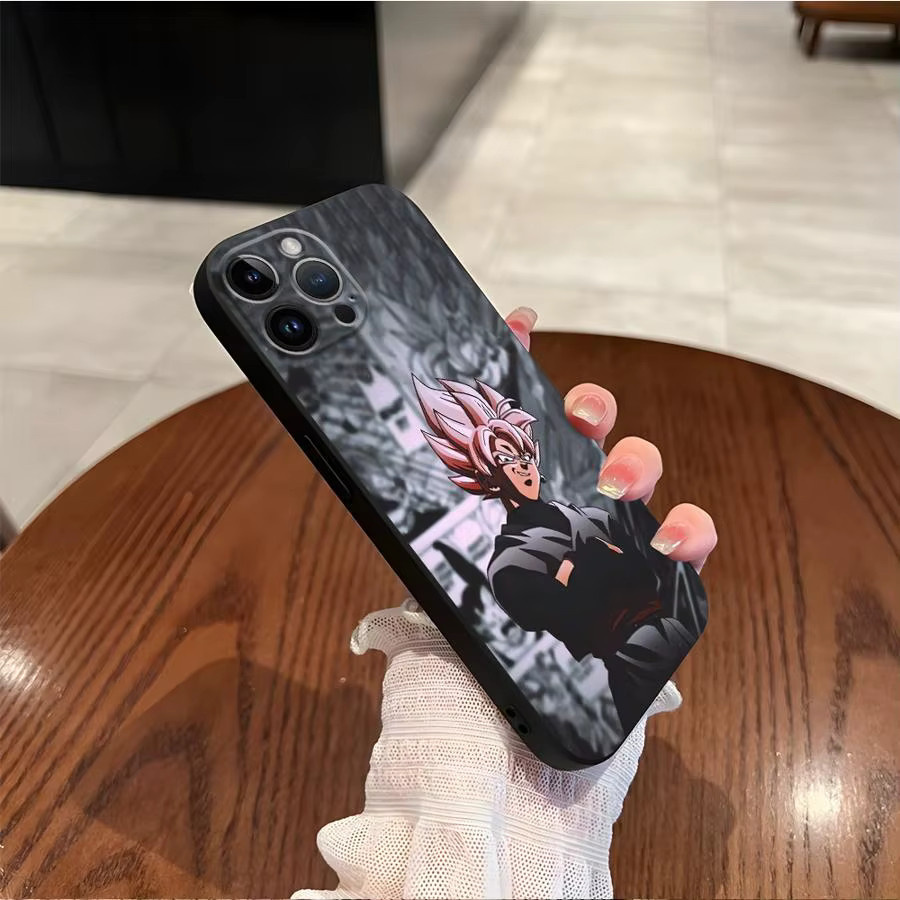Dragon Ball Goku und Son Gohan Handyhülle für Apple iPhone Modelle in Schwarz und Multicolour, weiche Schutzhülle - Bild 5