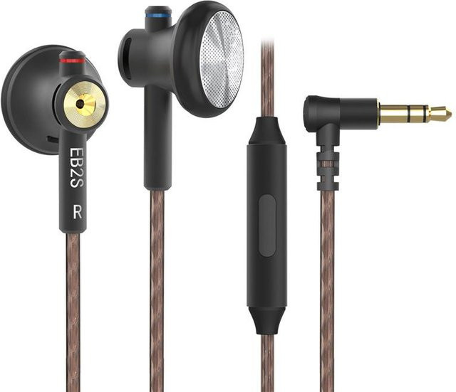 NiceHCK EB2S In-Ear HiFi-Kopfhörer mit Mikrofon, CNC-Metall-Ohrstöpsel, 3,5 mm Klinke, Schwarz - Bild 1