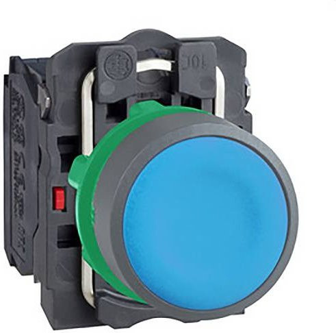 Schneider Electric XB5AA65C0 Drucktaster aus Kunststoff, blau, 22mm, 1Ö+1S - Bild 1