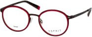 Esprit 33504 Korrektionsbrille, Rund, Vollrand, Unisex, rot - Bild 1