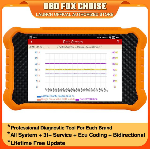 LAUNCH X431 Elite 2.0 Auto-Vollsystem-Diagnosetool mit OBD2-Scanner, aktiven Tests und ECU-Codierung - Bild 1