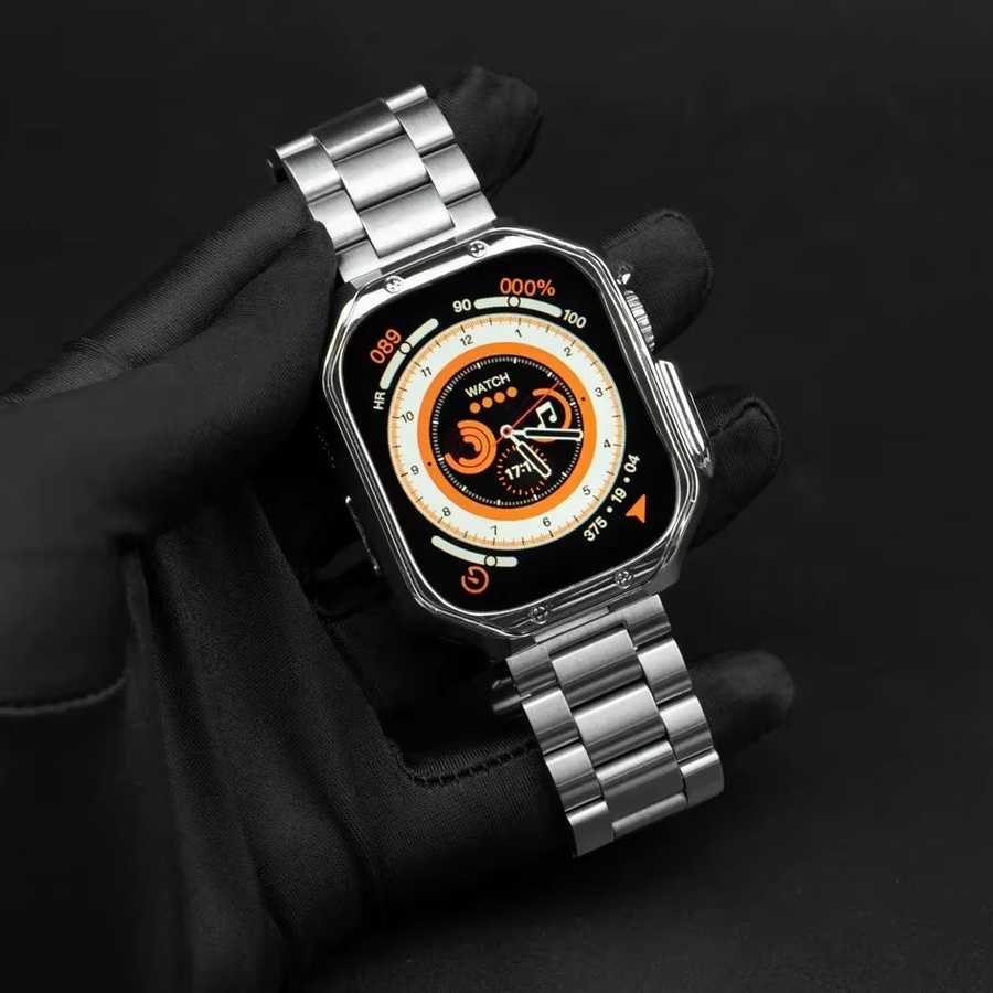 CAOWTAN Uhrenarmband Edelstahl, Silber, Unisex - Bild 2