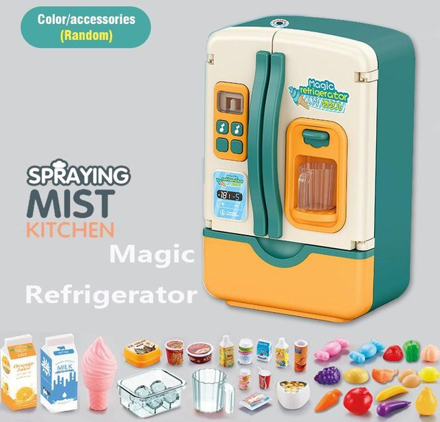 Linyi toy car Simulations-Elektro-Kühlschrank, mit Licht-Spray, ab 3 Jahre - Bild 1