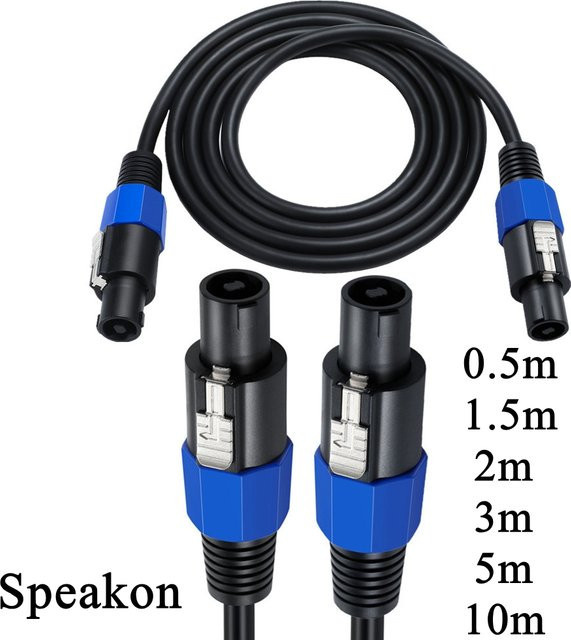 UXG Speakon auf Speakon Kabel mit Drehverschluss, professionelles 12-AWG Lautsprecherkabel für DJ-Equipment - Bild 1