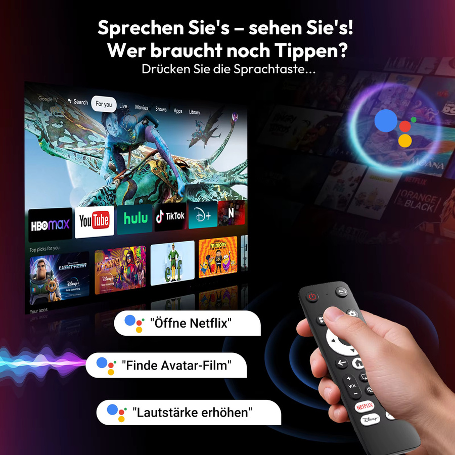 XGODY A6/N6 Pro 4K UHD Beamer mit 700 ANSI, Android, 1 GB RAM + 32 GB Speicher, Autofokus, Keystone-Korrektur, Gimbal und Wifi6 in Weiß - Bild 5