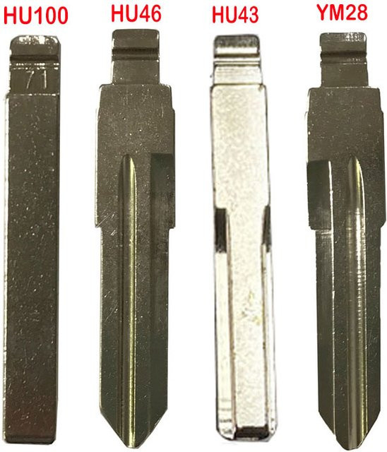 Keydiy VVDI JMD Universal Fernbedienung Flip Blade HU100 YM28 HU43 HU46 Schlüsselrohling für Opel, Buick und Chevrolet in Silber - Bild 1