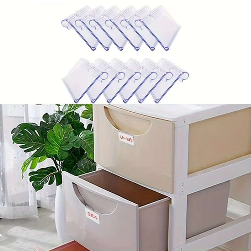 10 Stück Etikettenhalter aus transparentem Kunststoff für Supermärkte und Geschäfte - Bild 2