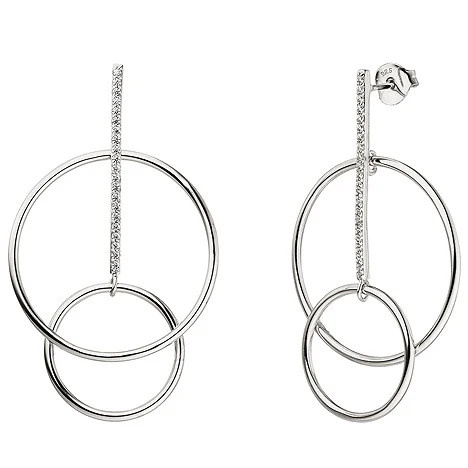 Colfem Ohrhänger 925 Sterling Silber, 42 Zirkonia - Bild 1