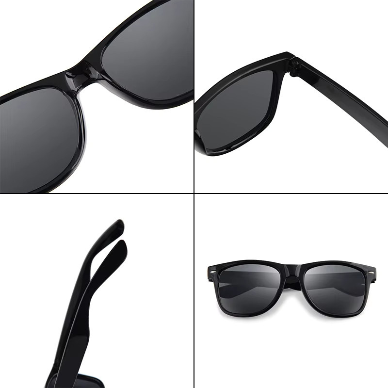 Glazzy Sonnenbrille, Herren, Vollrand, Square, Kunststoff, Schwarz - Bild 5