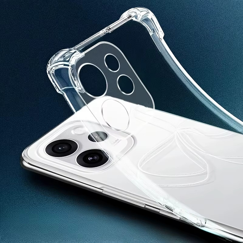 Transparente Silikon Handyhülle für Oppo Reno15 Pro, Reno 15 F, 15F, FS und 15C mit stoßfestem Airbag-Schutz - Bild 1