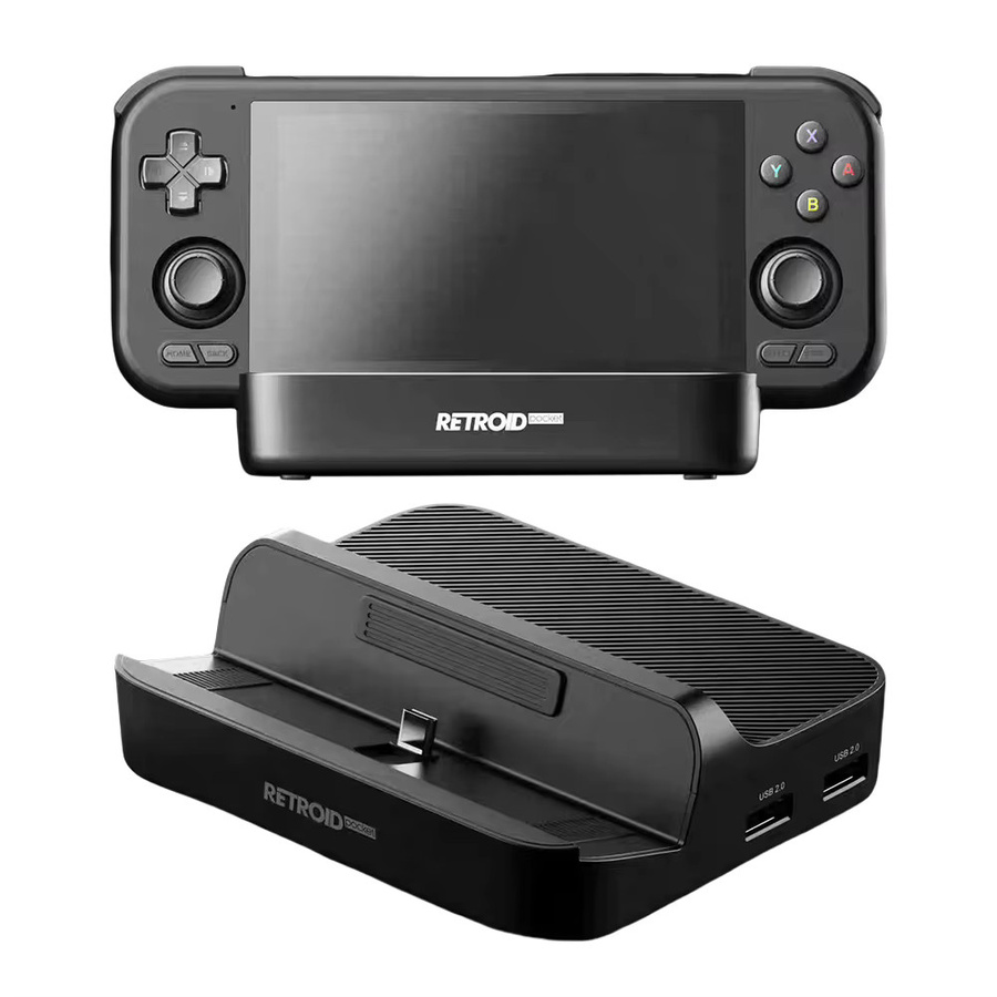 JOCESTYLE 7-in-1 Ladestation für Retroid Pocket 5 Dockingstation mit HDMI und PD-Aufladung, Schwarz - Bild 4