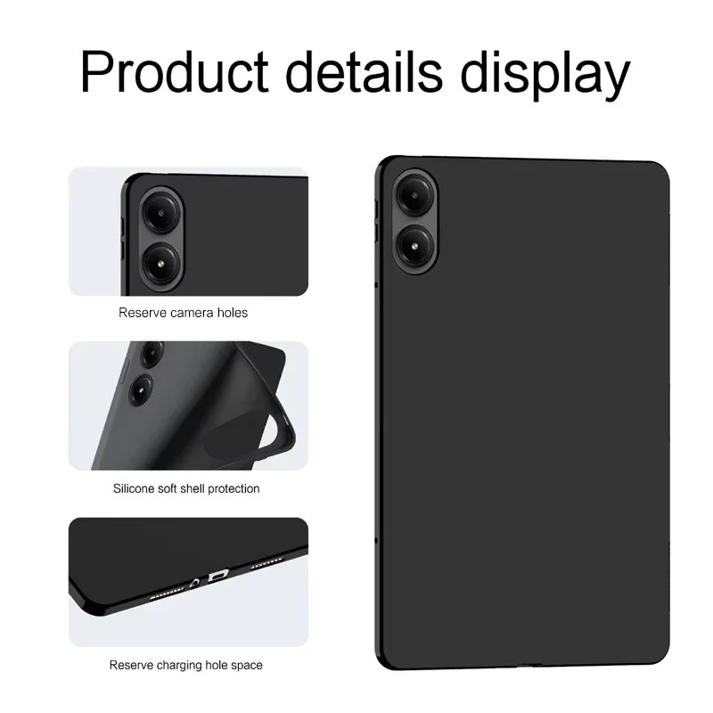 Xiaomi Redmi Pad Pro 12,1 Zoll TPU Hülle in Schwarz - Bild 3