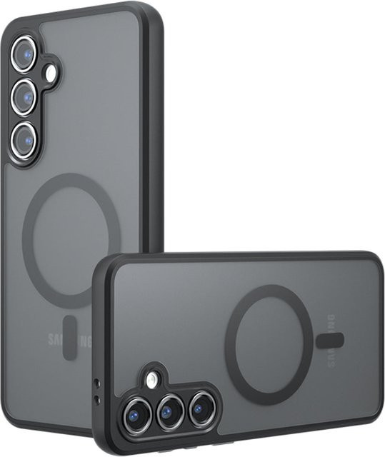 Techsuit MagSafe-Hülle für Samsung Galaxy S24 FE in PureFrost Satin Schwarz - Bild 1