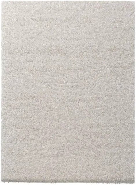 KARAT Shaggy Teppich Barcelona nach Maß Wohnteppich mit weichem Flor in Creme/Beige/Weiß B: 100 cm, T: 450 cm - Bild 1