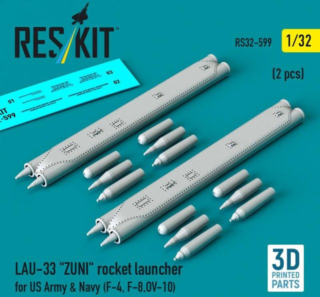 ResKit Models ZUNI Rocket Launcher, 2-teiliges Set, 3D Printed - Bild 1