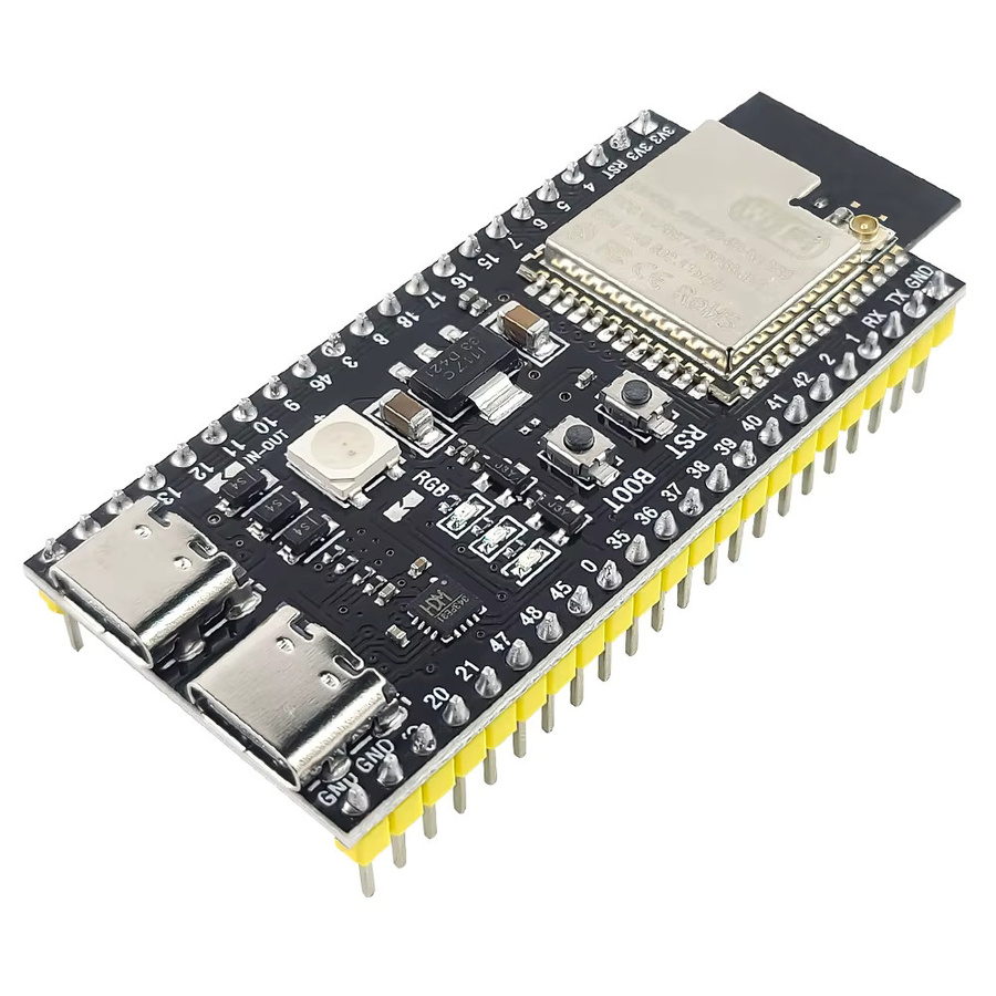 ESP32-S3 Entwicklungsboard mit Erweiterungsadapter-Kit, ESP32-S3WROOM1 N16R8 Modul mit 2,4G WLAN und Bluetooth, 44-Pin Typ-C Anschluss - Bild 4