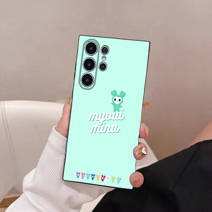 Laburi Twice-Lovelys Handyhülle für Samsung Galaxy S21 S22 S23 S24 S25 FE Plus Ultra in Grün aus TPU Soft-Material - Bild 3