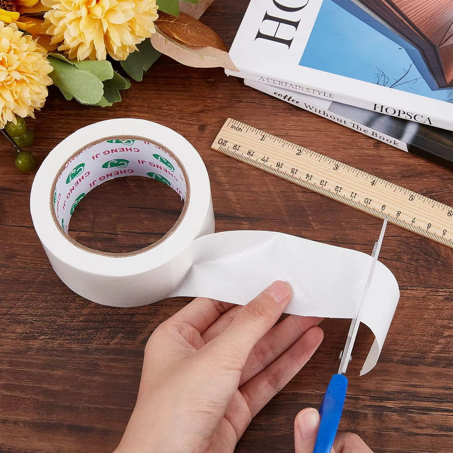 Weißes Buchbinder Reparatur Band aus Stoff für die Buchnaht und Scharnierversiegelung, Breite: 4,57 cm, Länge: 20 m - Bild 4