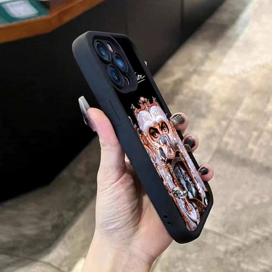 Singer M-Michael J-Jackson Handyhülle für iPhone 17 16 15 14 13 12 11 Pro Max Plus in Schwarz mit vollständiger TPU-Abdeckung - Bild 4