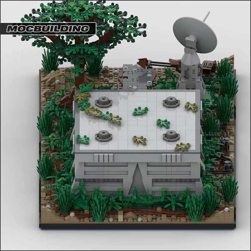 MOCBUILDING Star Wars SW Bunker auf Endor Tatooine Bausteine Modell - Bild 3
