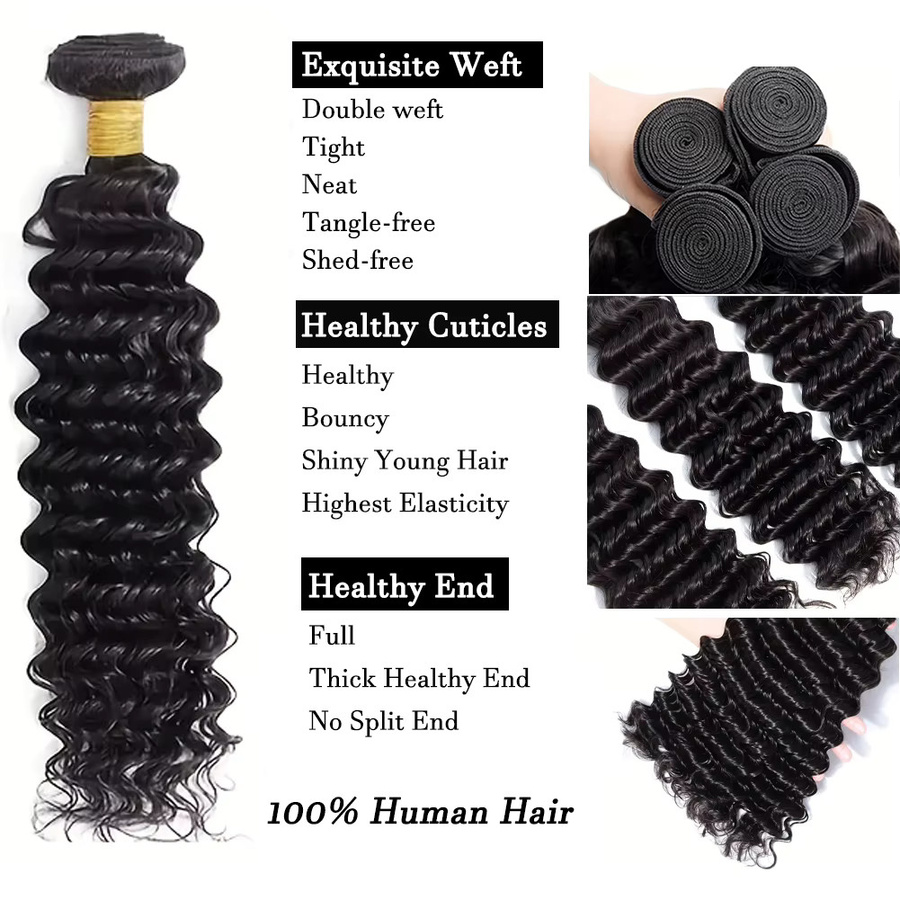 Newmi Haar Extensions, Brasilianisches Echthaar Bundles, 30 Zoll - Bild 2