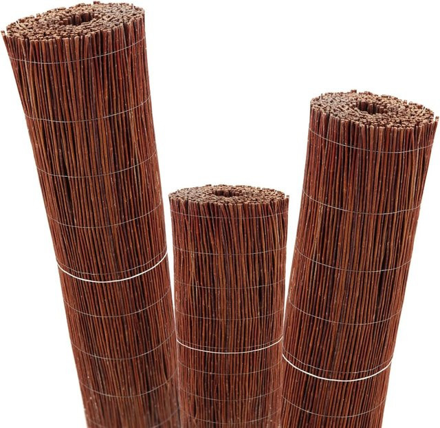 Aquagart Weidenmatte Sichtschutzmatte aus Weidenholz in Braun, Breite: 80 cm, Länge: 10 m - Bild 2