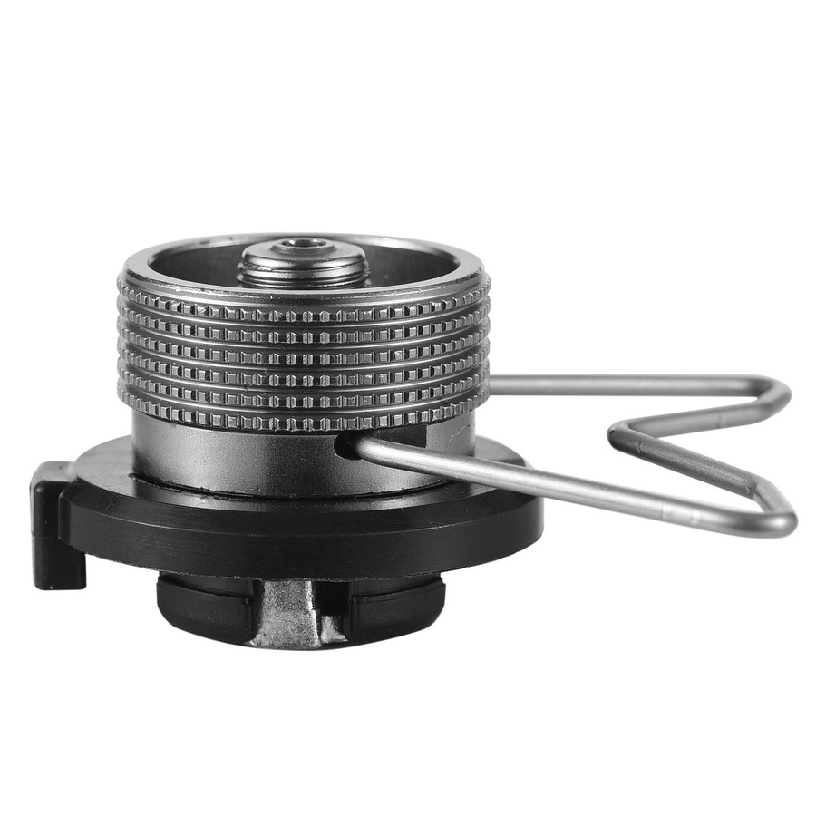 TOMTOP JMS Camping-Gasherd-Adapter aus Edelstahl und Aluminiumlegierung in Silber für Butangas - Bild 2