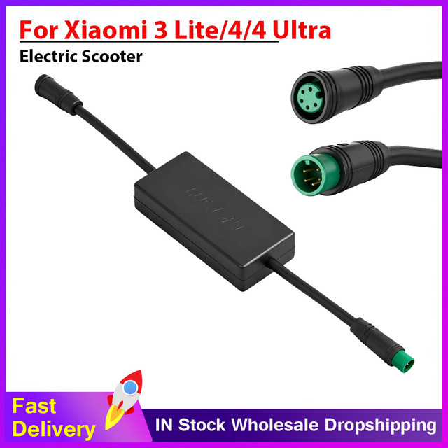 Xiaomi Verzögerer für Xiaomi 4/4 Lite Gen1 4 Ultra und 3 Lite International Edition in Schwarz mit Geschwindigkeitsbegrenzung bis 30 km/h und Abgeschwindigkeit von 20 km/h - Bild 1