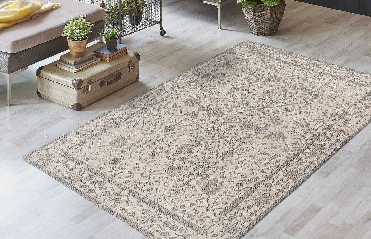 Kayoom Teppich Perry 125 Creme rechteckig B/L: 80 x 150 cm - Bild 1