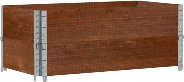 vidaXL Pflanzkiste aus Massivholz Kiefer in Braun, B/T: 100 x 50 cm - Bild 1
