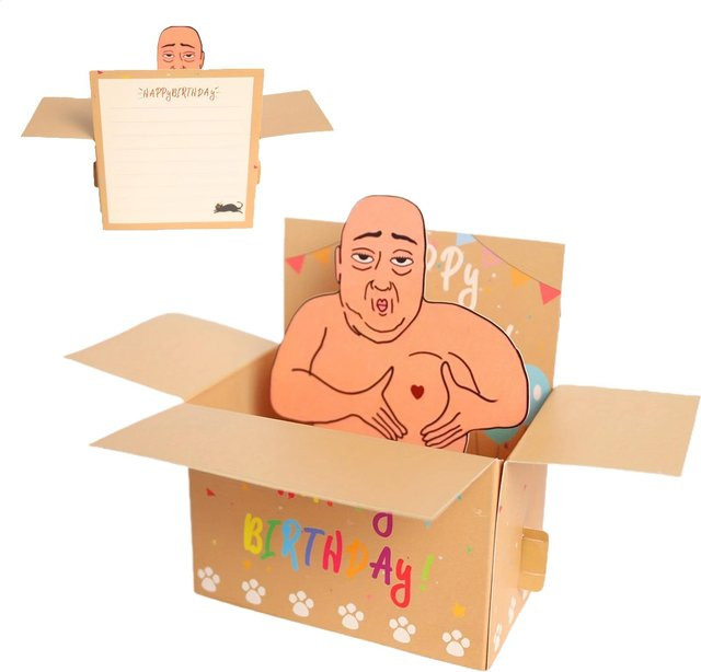3D-Design Happy Birthday Pop-Up-Karte in Multicolour für Erwachsene - Bild 1