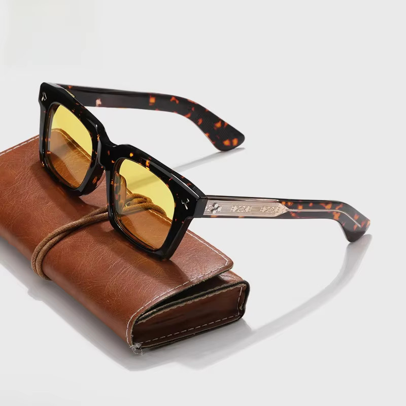 QIRONG Sonnenbrille, Herren, Vollrand, Acetat, braun - Bild 4
