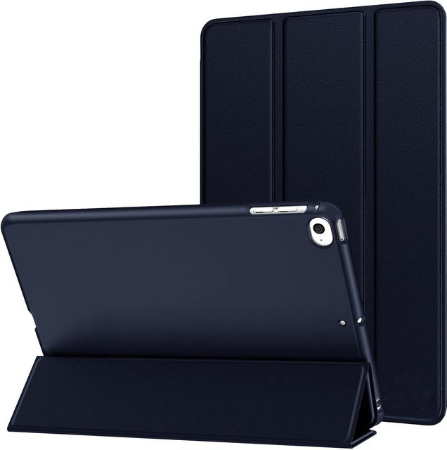 Magnetische Smart Flip Hülle für iPad 9.7 und iPad Air 9.7 (2013/2014) mit Auto Wake/Sleep Funktion in Navy Blau - Bild 1