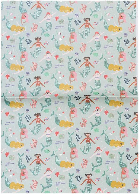 Rico Design Paper Patch Bastelpapier Mermaid Meerjungfrauen, Mehrfarbig, B: 30 cm, H: 42 cm - Bild 1