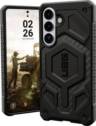 Urban Armor Gear Monarch Pro Case für Samsung Galaxy S26+ Carbon MagSafe kompatibel, Schwarz - Bild 1