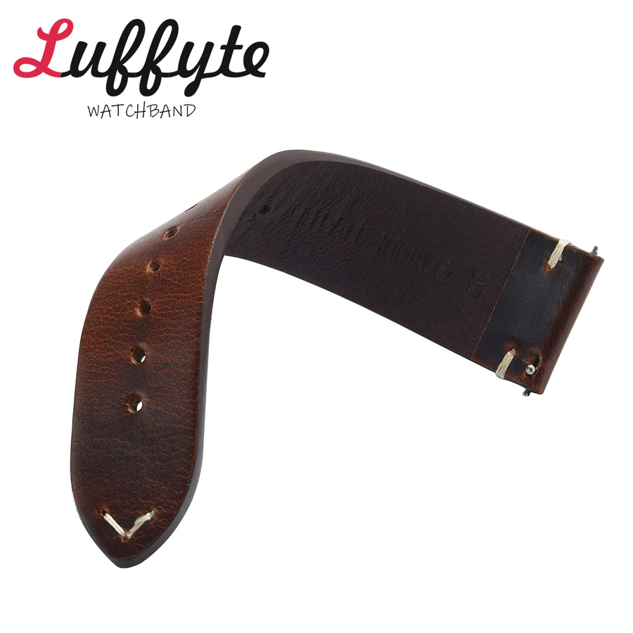 luffyte Uhrenarmband Rindsleder, Vintage, Unisex - Bild 3
