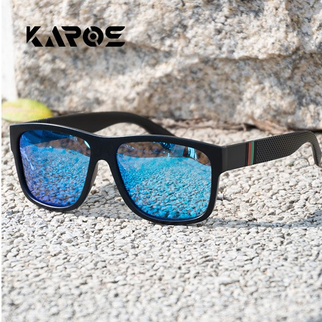 Karos Sonnenbrille, Unisex, Vollrand, Kunststoff, black, polarisiert - Bild 1