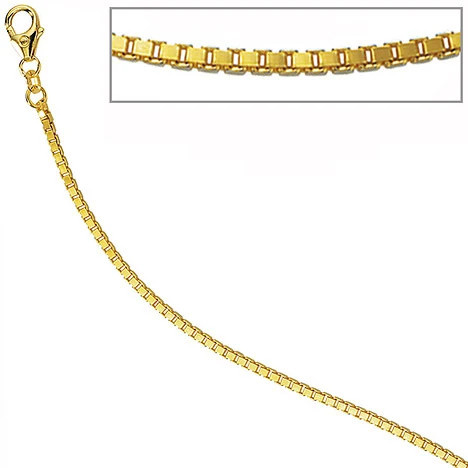 Colfem Venezianerkette 585 Gelbgold, diamantiert, 2 mm, 60 cm, Unisex - Bild 1