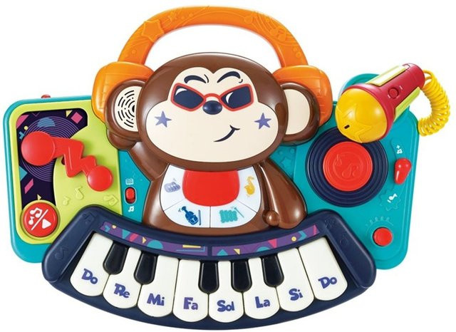 Moni DJ Monkey Keyboard Musikspielzeug bunt ab 18 Monaten - Bild 1