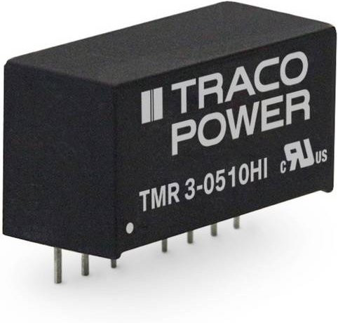 TracoPower TMR 3-4811HI DC/DC-Wandler, Print, Schwarz, 48 V/DC zu 5 V/DC, 600mA, 3W, 1 Ausgang - Bild 1