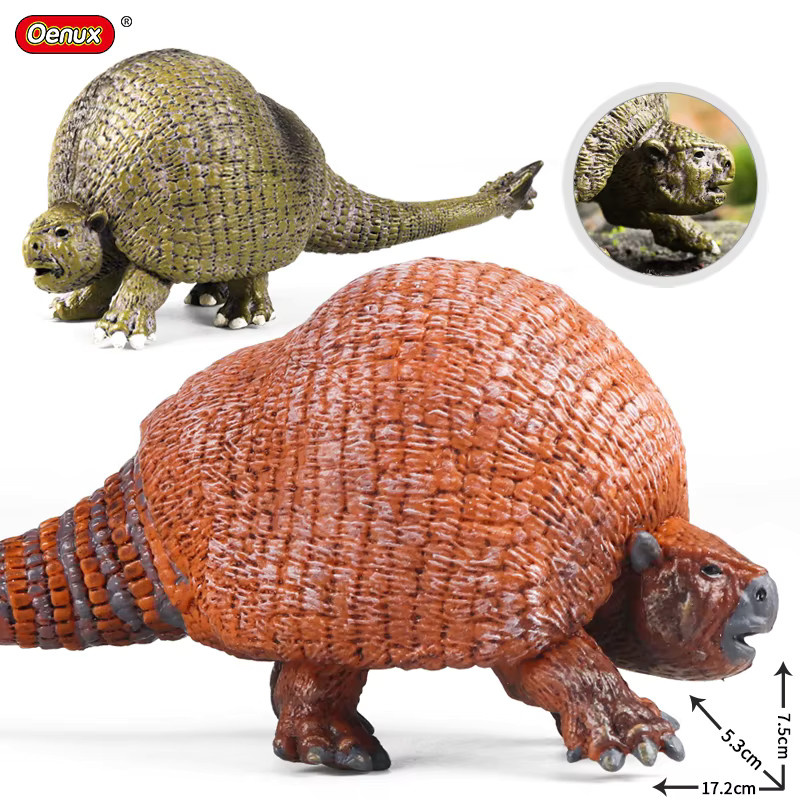 Oenux Prähistorische Wilde Tiere Simulation Gürteltier Doedicurus Sabretooth, Actionfiguren, Kunststoff - Bild 2