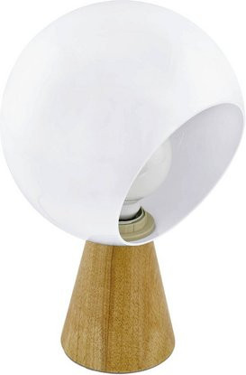 Eglo Tischleuchte MAMBLAS in Braun aus Holz und Stahl mit E27 Fassung - Bild 1