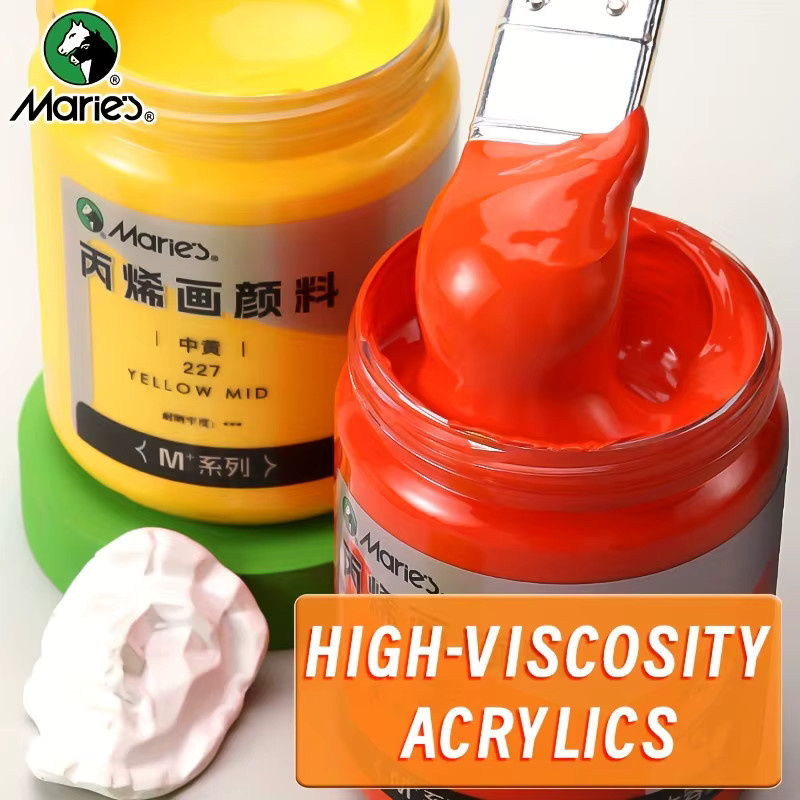 Marie's Acrylfarben-Set mit 24 Farben in Multicolour, 50 ml pro Tube, ideal für Holz, Glas, Leinwand und DIY-Projekte für Künstler und Erwachsene - Bild 3
