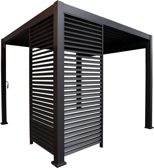 Mirador Lamellen-Seitenteil für Pergola Deluxe aus Aluminium in Anthrazit, B/H/T: 93 x 236,1 x 6 cm - Bild 1