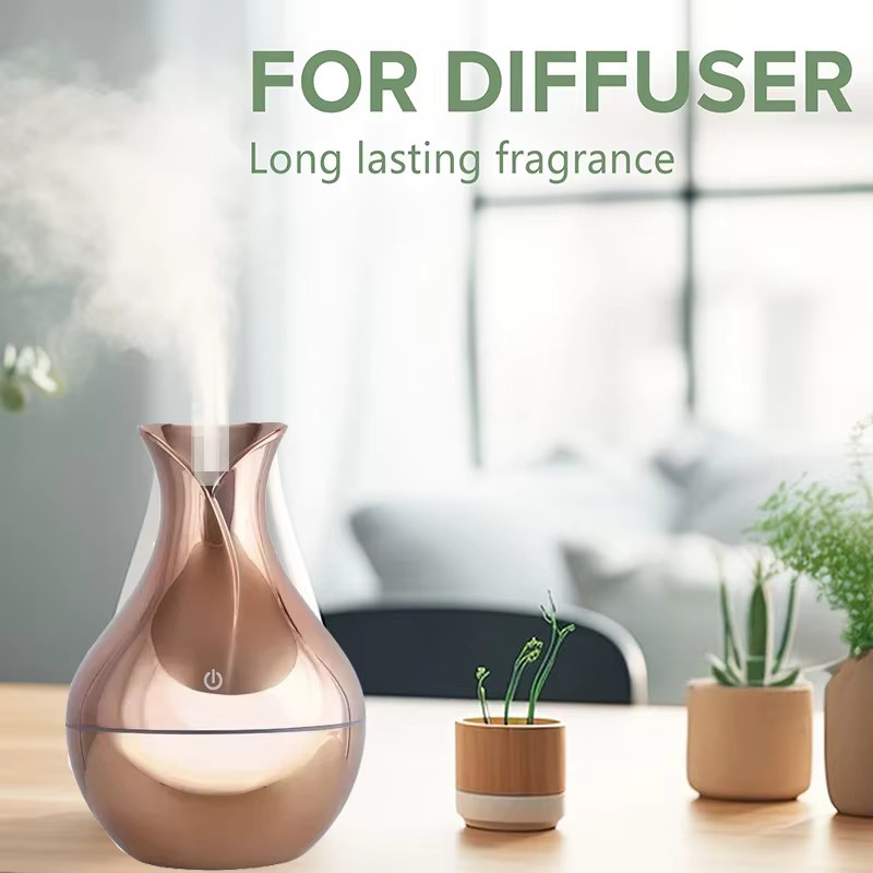DELIXING USB Elektrischer Ultraschall Aroma Diffusor und Luftbefeuchter mit 7-Farben-LED-Licht in Weiß - Bild 4