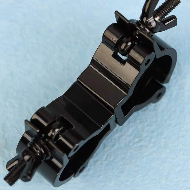 SD&HI Aluminium-Drehgelenk-Klemme mit Einzel- oder Doppelring-Schnalle für Bühnenbeleuchtung, passend für 18–52 mm, max. 100 kg Last - Bild 2
